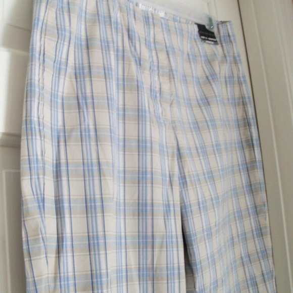 GEOFFREY BEENE SIZE 12 SPORT CAPRIS CROPPED PANTS PLAID KNEE KNOCKERS - Picture 3 of 3
